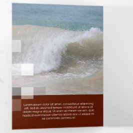 Tarjeta Tríptica Transparencia contemporánea de burdeos finos