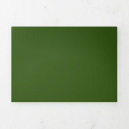 Tarjeta Tríptica Verde de glade, verde de Hazel, altiplano