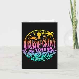 Tarjeta Tripulación Crucero 2025 Crucero Familia Amigos Va