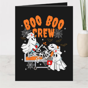 Tarjeta Tripulación de Boo Boo Enfermera Fantasma de Hallo