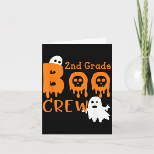 Tarjeta Tripulación de boo de 2do grado espeluznante - fan