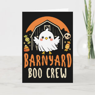 Tarjeta Tripulación de Boo del corral - Animalitos de gran