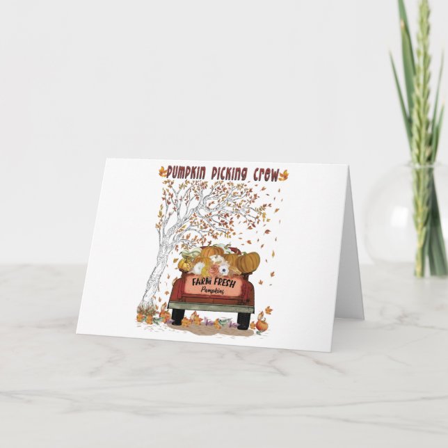 Tarjeta Tripulación de calabaza (Anverso)