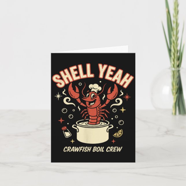 Tarjeta Tripulacion de cangrejos de mariscos Shell Yeah Cr (Anverso)