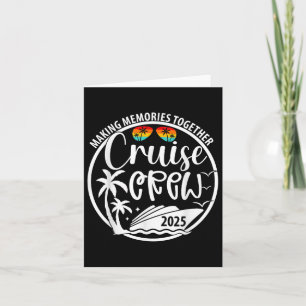 Tarjeta Tripulación de crucero 2025 Creando recuerdos junt