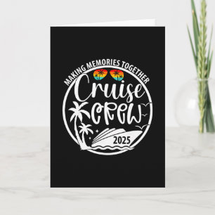 Tarjeta Tripulación de crucero 2025 creando recuerdos junt