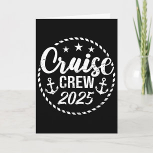 Tarjeta Tripulación de crucero 2025 Grupo de viaje de vaca