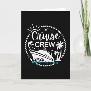 Tarjeta Tripulación de Crucero 2026 Cruceros para Familiar
