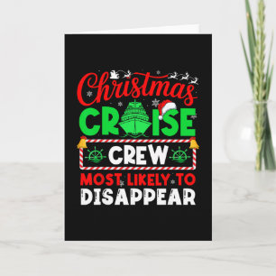 Tarjeta Tripulación de crucero de Navidad con más probabil