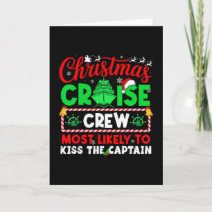 Tarjeta Tripulación de crucero de Navidad con más probabil