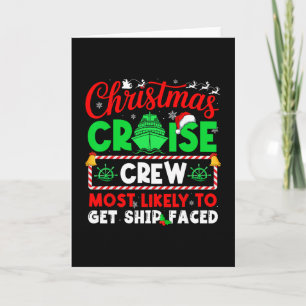 Tarjeta Tripulación de crucero de Navidad más probable en
