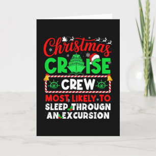 Tarjeta Tripulación de crucero de Navidad probablemente du