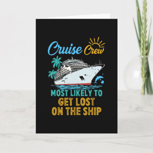 Tarjeta Tripulación de crucero familiar divertido más prob