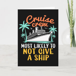 Tarjeta Tripulación de crucero lo más probable es que no l