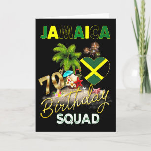 Tarjeta Tripulación de cumpleaños número 70 de Jamaica Via