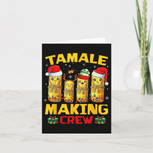 Tarjeta Tripulación de elaboración de tamales Temporada de
