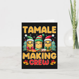 Tarjeta Tripulación de elaboración de tamales Temporada de