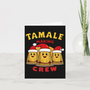 Tarjeta Tripulación de elaboración de tamales Temporada de