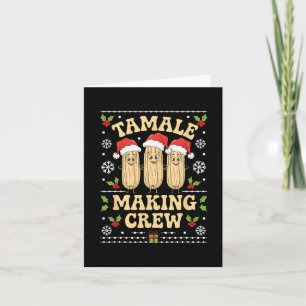 Tarjeta Tripulación de elaboración de tamales Temporada de
