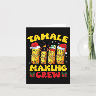 Tarjeta Tripulación de elaboración de tamales Temporada de