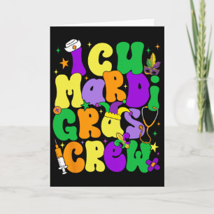 Tarjeta Tripulación de enfermera del Mardi Gras de UCI Cam