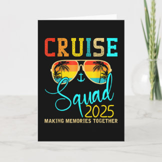 Tarjeta Tripulación de escuadrón Crucero 2025 Vacaciones d