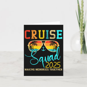 Tarjeta Tripulación de la escuadra Crucero 2025 Vacaciones