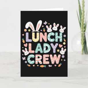 Tarjeta Tripulación de la Señora del Almuerzo Divertida Se
