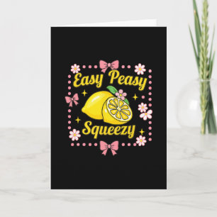 Tarjeta Tripulación de limonada fácil Peasy Lemon Squeezy