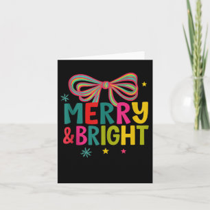 Tarjeta Tripulación de Navidad Alegre y Brillante 2025 Fam