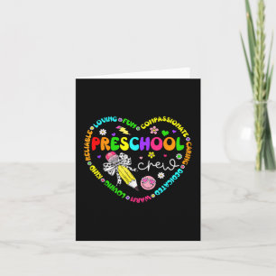 Tarjeta Tripulación de preescolar de vuelta al colegio pro