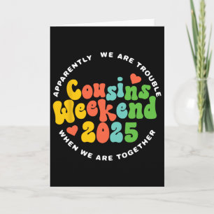 Tarjeta Tripulación de primos Fin de semana de vacaciones