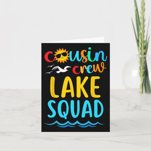 Tarjeta Tripulación de primos Lago Squad 2025 Vacaciones d (Anverso)