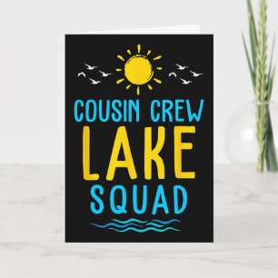 Tarjeta Tripulación de primos Lago Squad Vacaciones de ver