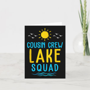 Tarjeta Tripulación de primos Lago Squad Vacaciones de ver