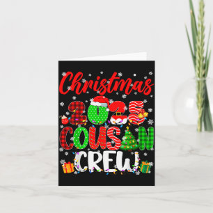 Tarjeta Tripulacion de primos Navidad 2025 Pjs pijamas Nav