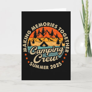 Tarjeta Tripulación de primos retro 2025 Camping primos ve