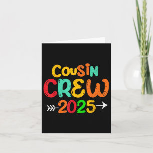 Tarjeta Tripulación de primos Reunión familiar 2025 Creand
