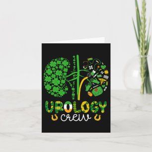 Tarjeta Tripulación de Urología divertida del Día de San P