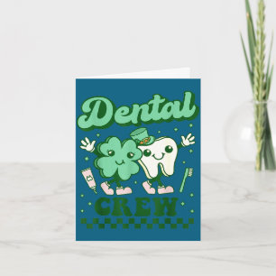 Tarjeta tripulación dental divertido diente dental dentist