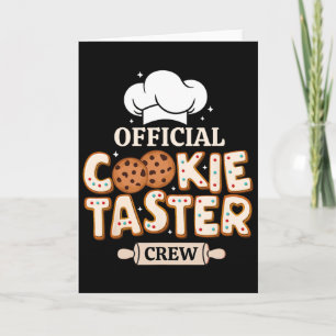 Tarjeta Tripulación oficial de probadores de galletas dive