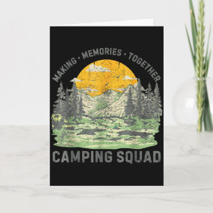 Tarjeta Tripulación Retro de Camping Familiar Est 2025 Cam
