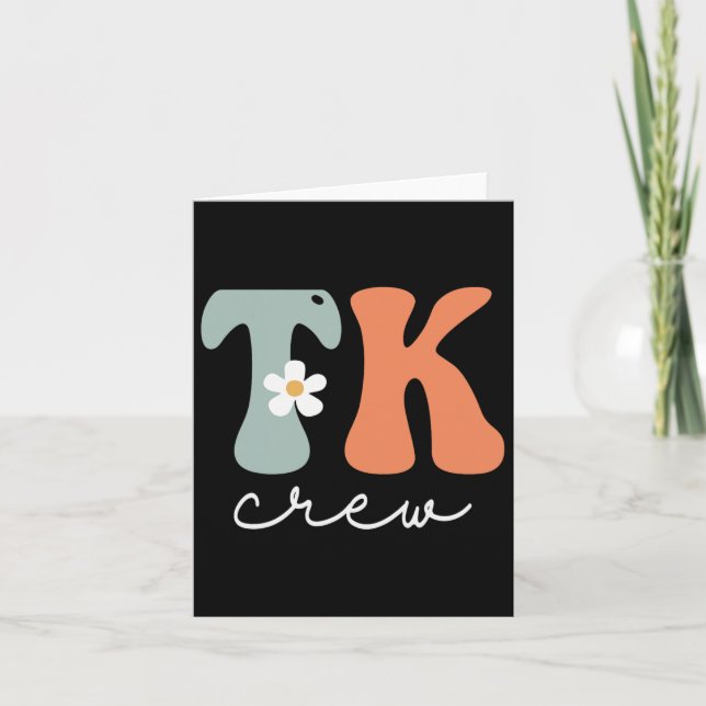 Tarjeta Tripulación Retro Groovy Mujeres Vintage Felices P (Anverso)