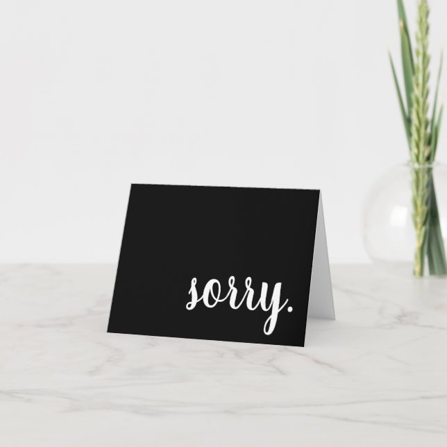 Tarjeta triste (Anverso)