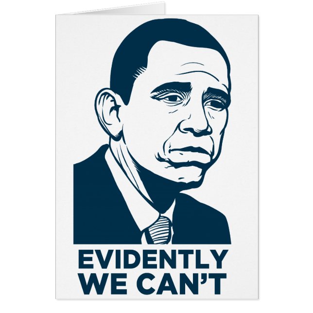 Tarjeta triste de Obama (Frente)