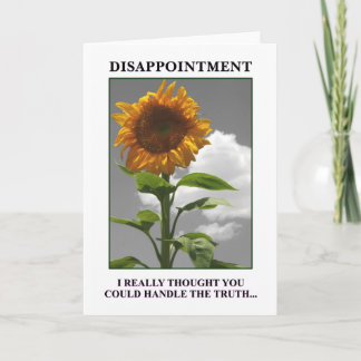 Tarjeta Triste decepcionar le pero le decepcióneme