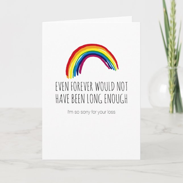 Tarjeta Triste para su condolencia del mascota de la (Anverso)