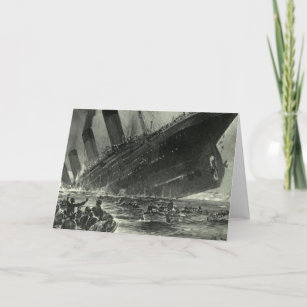 Tarjeta Triturando RMS Titanic