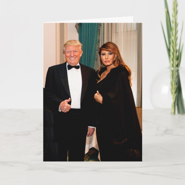 Tarjeta Triunfo de Donald y de Melania (Anverso)