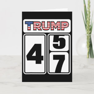 Tarjeta Triunfo de Trump 2025 Elección 47 Victoria Ganar P